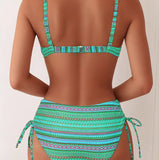 Rosa™ | Striped Print Two-Piece Bikini