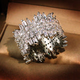 Selina – Elegant square stone diamond ring.