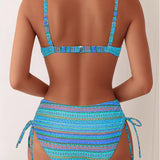 Rosa™ | Striped Print Two-Piece Bikini