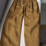 Camille™ | Wide-Leg Cotton-Linen Pants