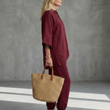 Georgiana™ | Tunic with V-neck and Gathered Pants