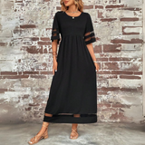 Aubrey™ | Midi dress that smooths the belly and flatters the silhouette