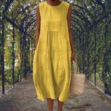 Genoveva | Maxi Dress Without Sleeves with Pockets