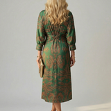 Lune™ | Natural Wrap Midi Dress