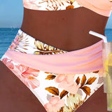 Jolina™ | Two-Piece Bikini with Floral Print and Contrast