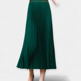 Satin Pleated Skirt