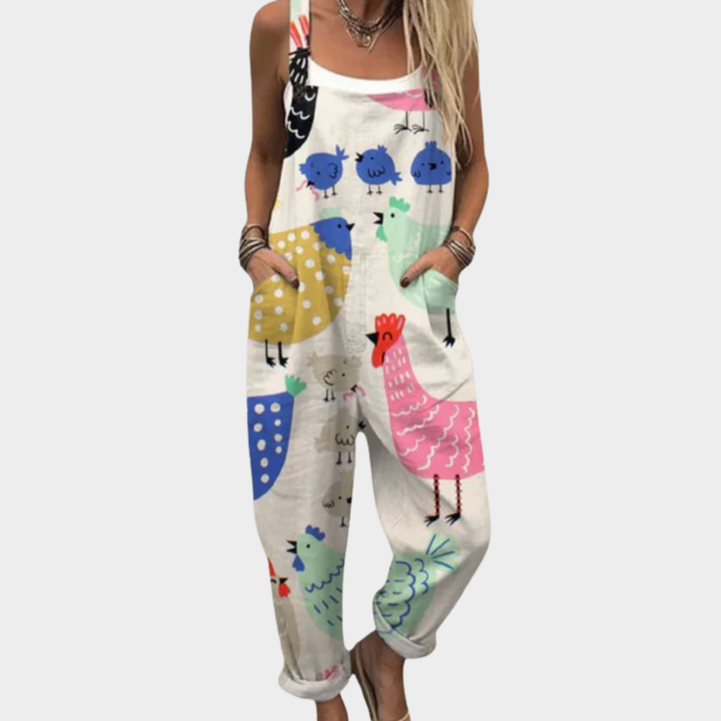 Lyana™ | Comfortable Overalls with Print