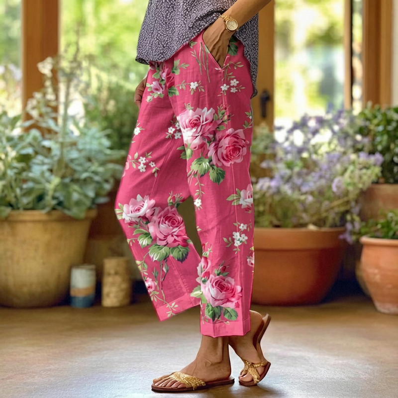 Lilah™ | Casual Pants with Floral Print