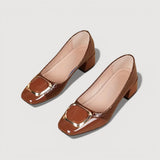 Livana™ | Crocodile Effect Square Heels