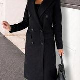 Long double-breasted coat