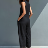 Cecília | Sleeveless Dress with Mandarin Collar