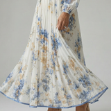 Rielle™ | Wrap Pleated Midi Dress