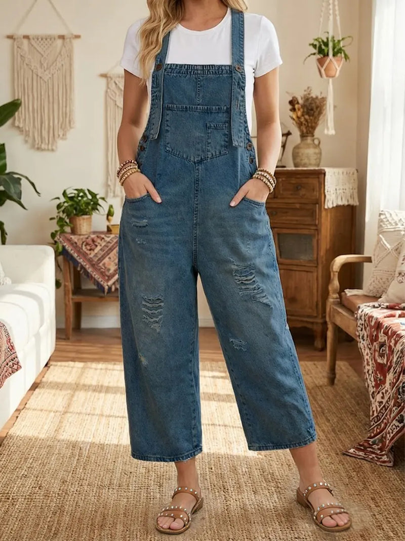 Aurevia™ | Vintage Look Denim Gardening Overall