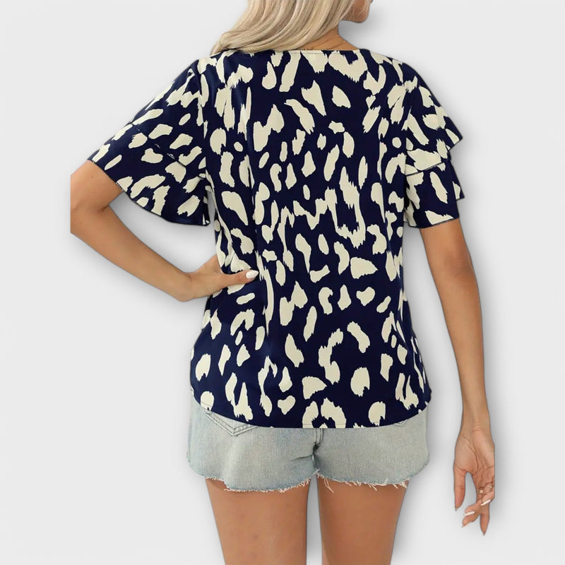 Evelyn - Daily Blouse with Round Neck