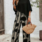 Valeriana™ | Asymmetrical Top and Boho Pants Set