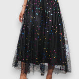 Colorful Polka Dot Skirt
