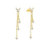 Carina – Gold earrings with a subtle shine.