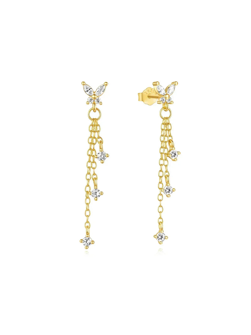Carina – Gold earrings with a subtle shine.