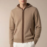 Santoni Extrafine Hoodie Cream