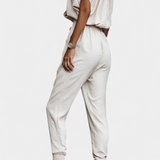 Solene Mono Casual with Off-Shoulder and Elastic Waist