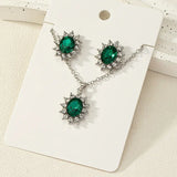 KATYA | Green Emerald Jewelry Set