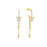 Carina – Gold earrings with a subtle shine.