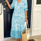 Keisha™ | Elegant V-neck Floral Print