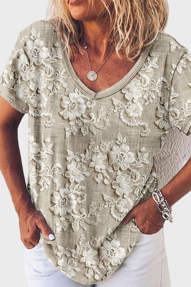 Sunset Petal Neck Blouse