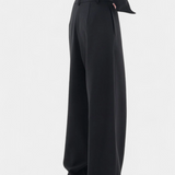 Oaklyn Straight Pants with Modern Draping