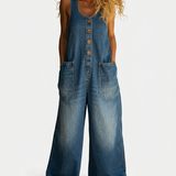Zintle | Lison | Salopette in denim di cotone lavato vintage
