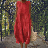 Genoveva | Maxi Dress Without Sleeves with Pockets