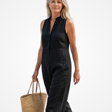 Cecília | Sleeveless Dress with Mandarin Collar