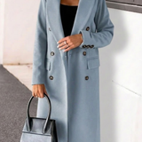 Long double-breasted coat