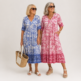 Keisha™ | Elegant V-neck Floral Print