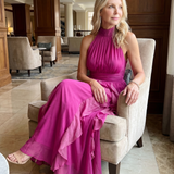 Orea™ | High Neck Ruffled Layered Maxi Dress
