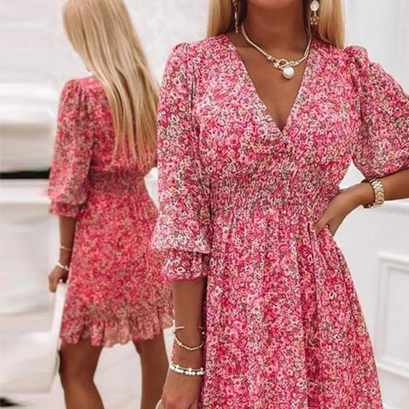 Tália | Elegant Floral Maxi Dress