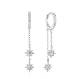 Pavlína – Elegant gold earrings with a contemporary design.