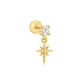Johana-Marie – Gold Earrings with Textured Design.