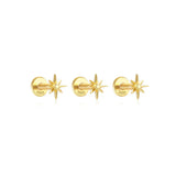 Kateřina – Gold earrings with an elegant curve.