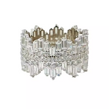 Selina – Elegant square stone diamond ring.