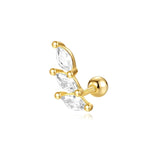 Carina – Gold earrings with a subtle shine.