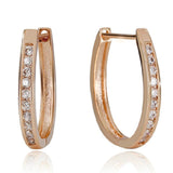 Elina – Gold earrings adorned with delicate crystals