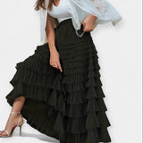Elegant skirts with decorative tulle detail