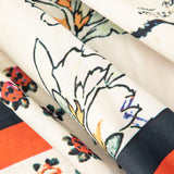 Maple High-Waisted Straight Leg Pants with Floral Print