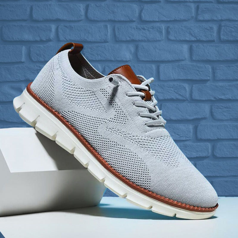 Ultra-Comfort Breathable Shoes: Light Gray