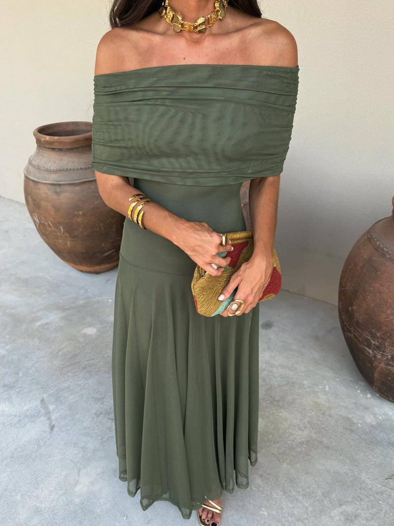Long Toledo Dress Green