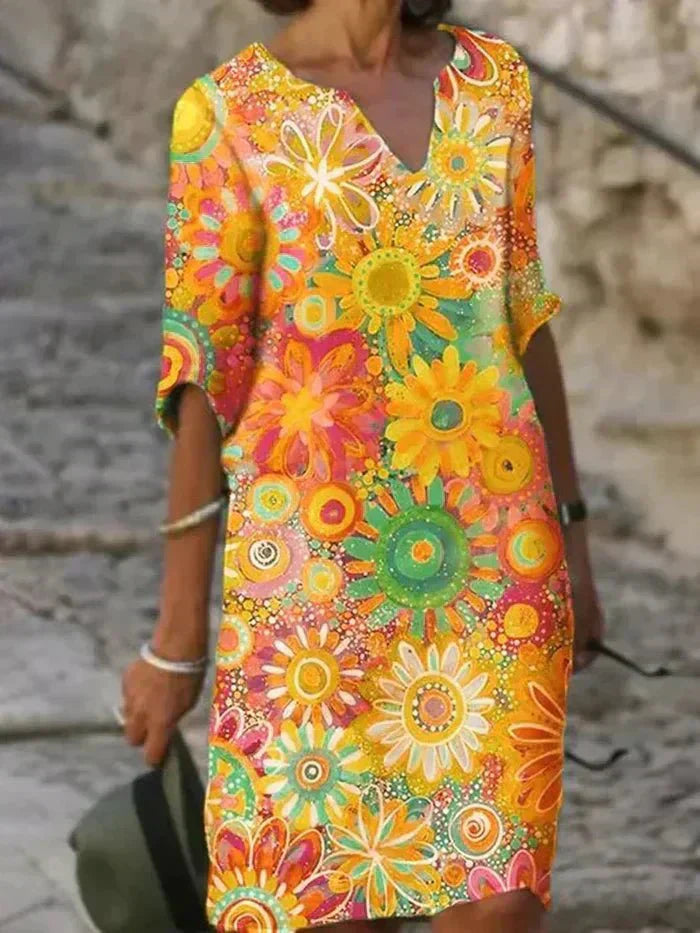 Anabela | Vibrant Floral Maxi Dress