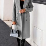 Long double-breasted coat