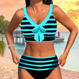 Martina™ | High-Waisted Striped Bikini