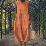 Genoveva | Maxi Dress Without Sleeves with Pockets